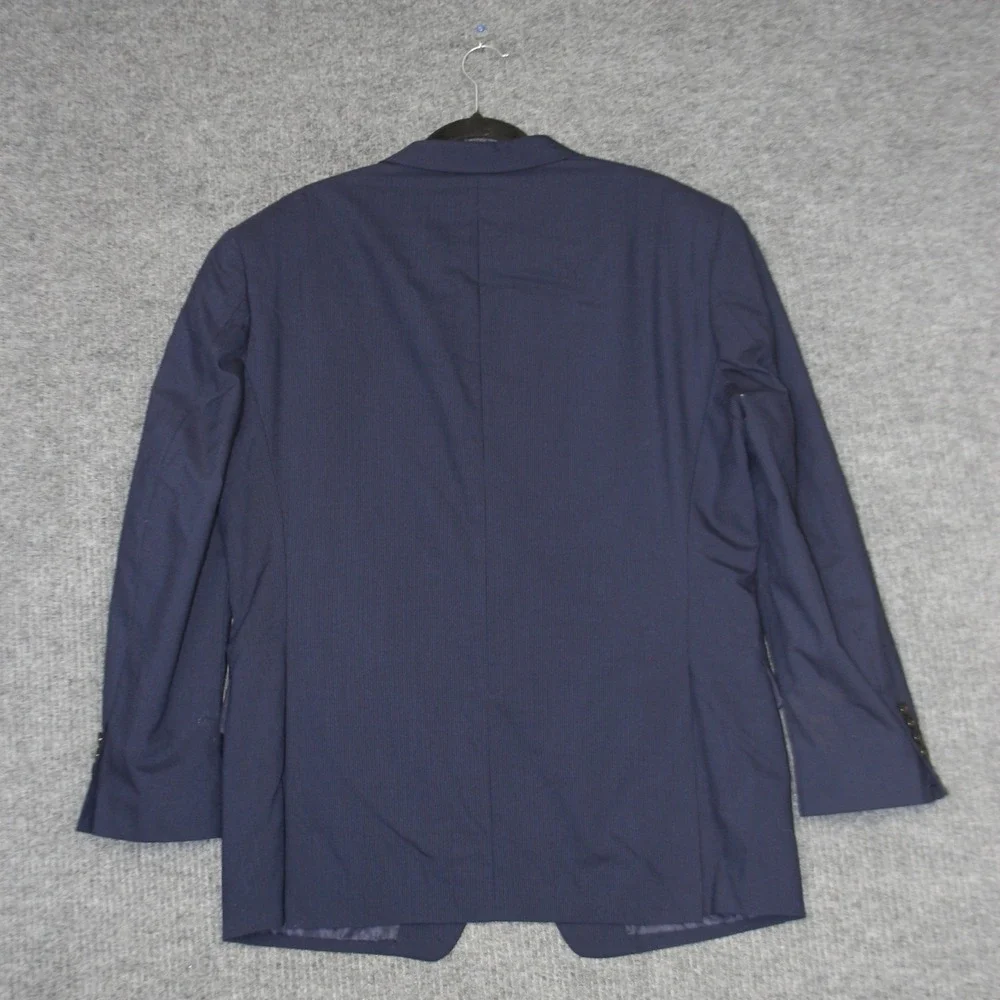 Ralph Ralph Lauren Blazer Mens 42R Navy Wool‎ Pinstripe Made for Dillards